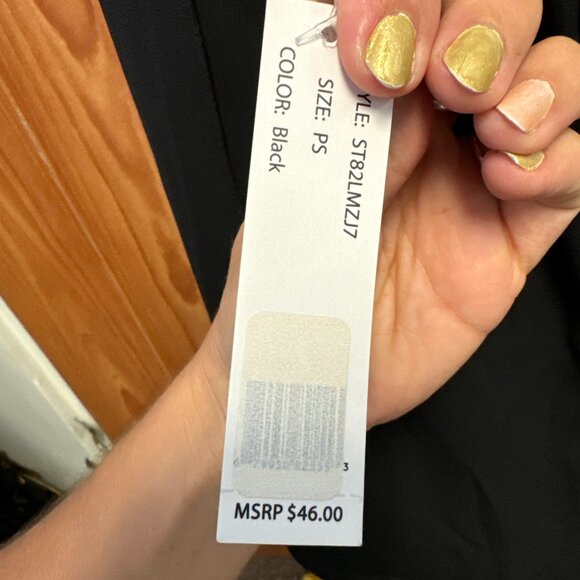 NEW Zac & Rachel Black Sleeveless Top Stitchfix PS Petite Small NWT - Picture 6 of 9